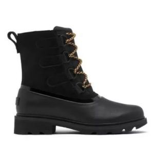 Sorel Women’s Black Lennox Street Lace Up Duck Boots